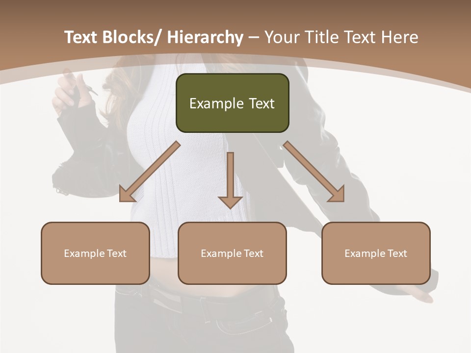 Wearing Head Caucasian PowerPoint Template