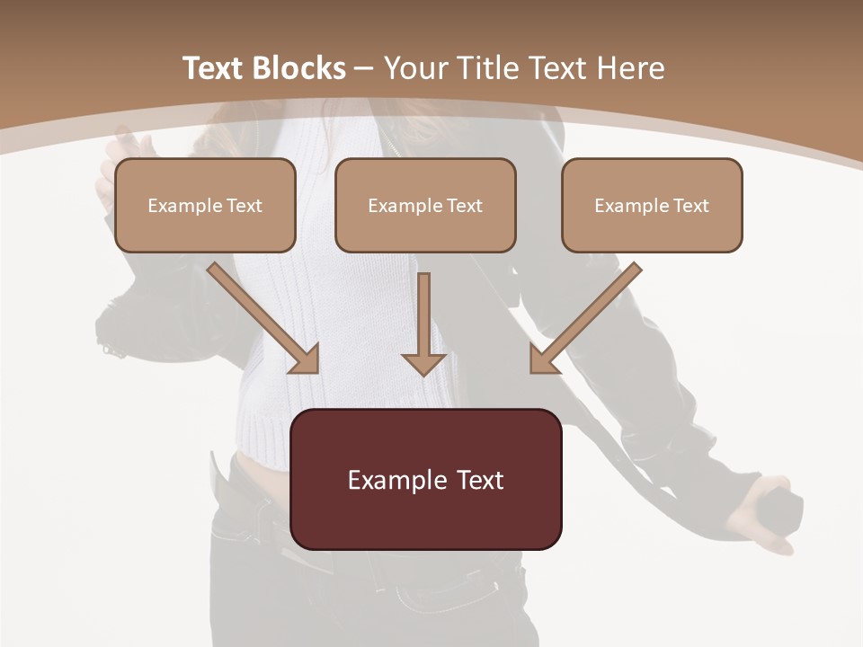 Wearing Head Caucasian PowerPoint Template