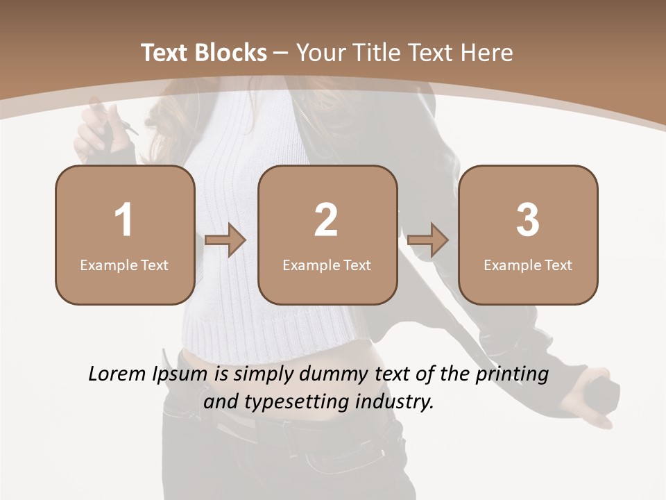 Wearing Head Caucasian PowerPoint Template