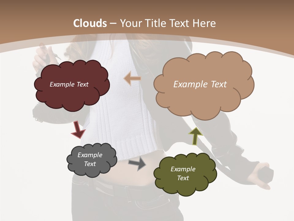 Wearing Head Caucasian PowerPoint Template