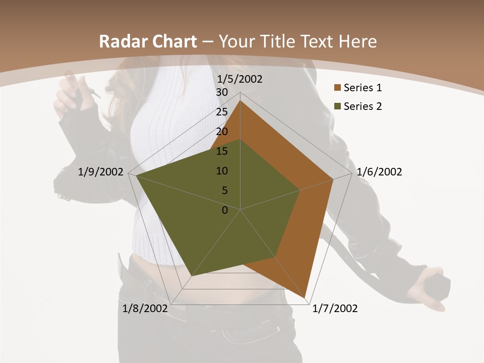 Wearing Head Caucasian PowerPoint Template