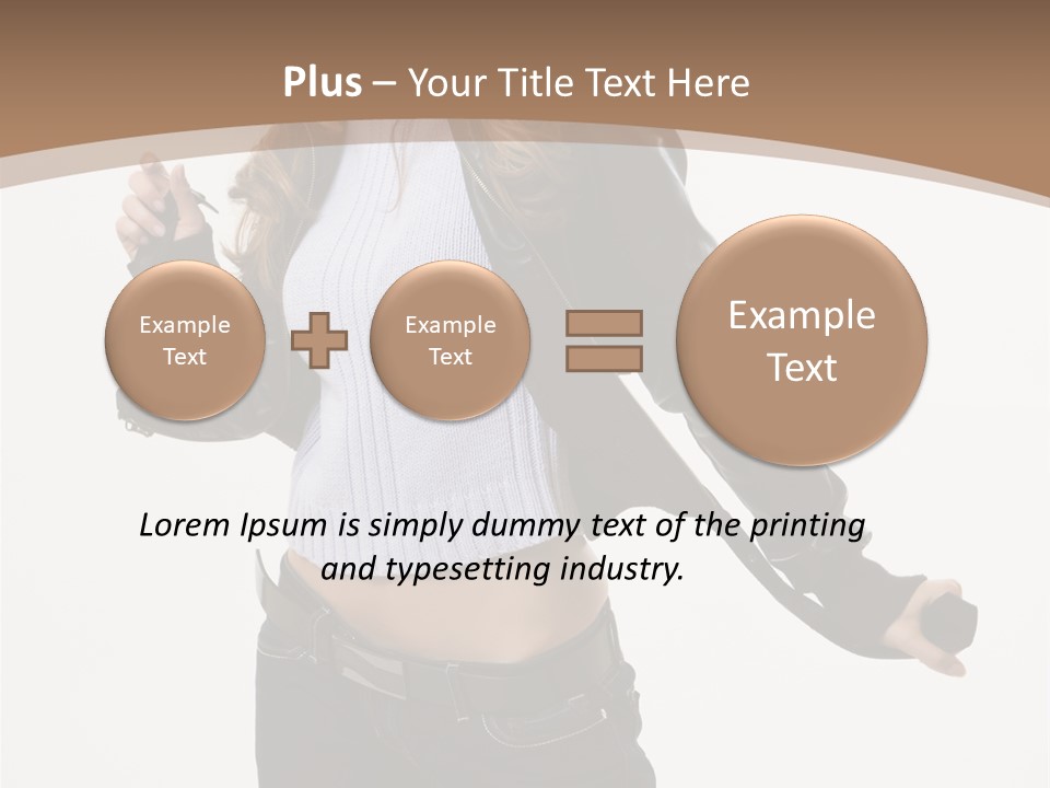 Wearing Head Caucasian PowerPoint Template