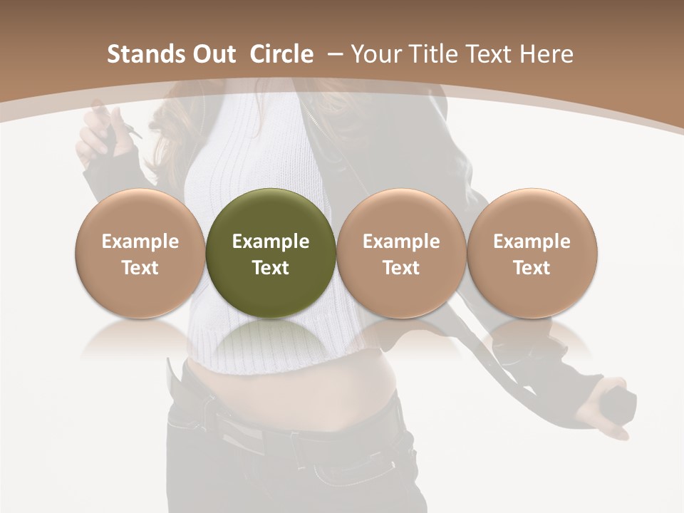 Wearing Head Caucasian PowerPoint Template