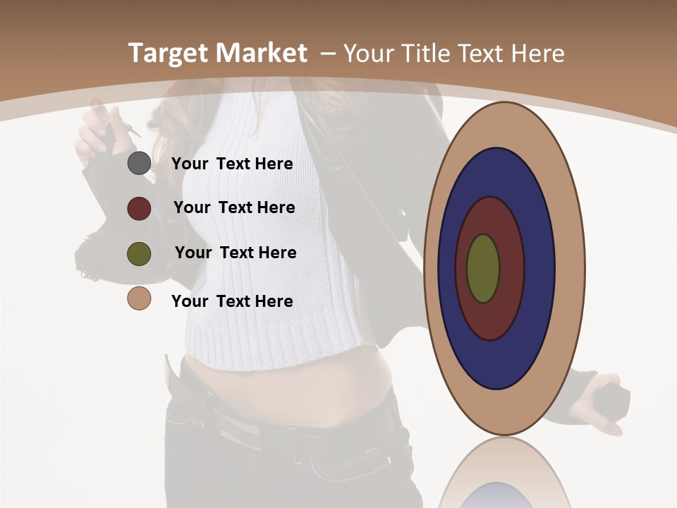 Wearing Head Caucasian PowerPoint Template