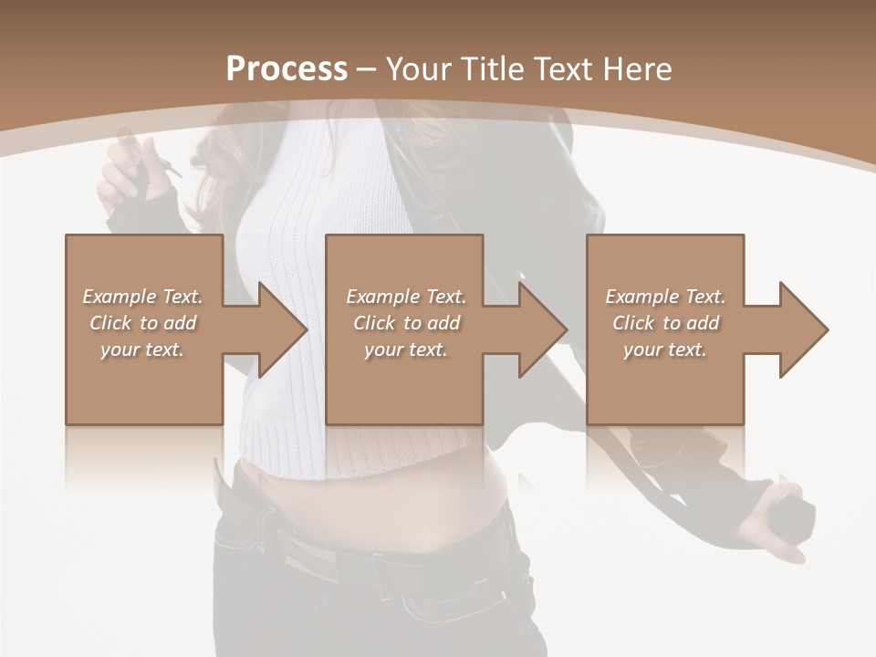 Wearing Head Caucasian PowerPoint Template