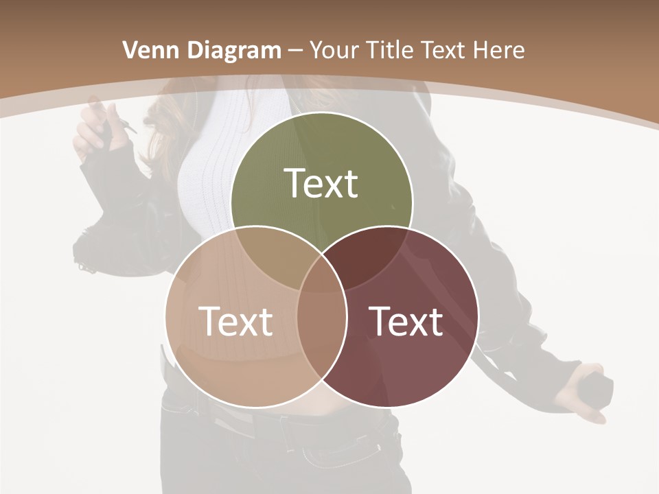 Wearing Head Caucasian PowerPoint Template