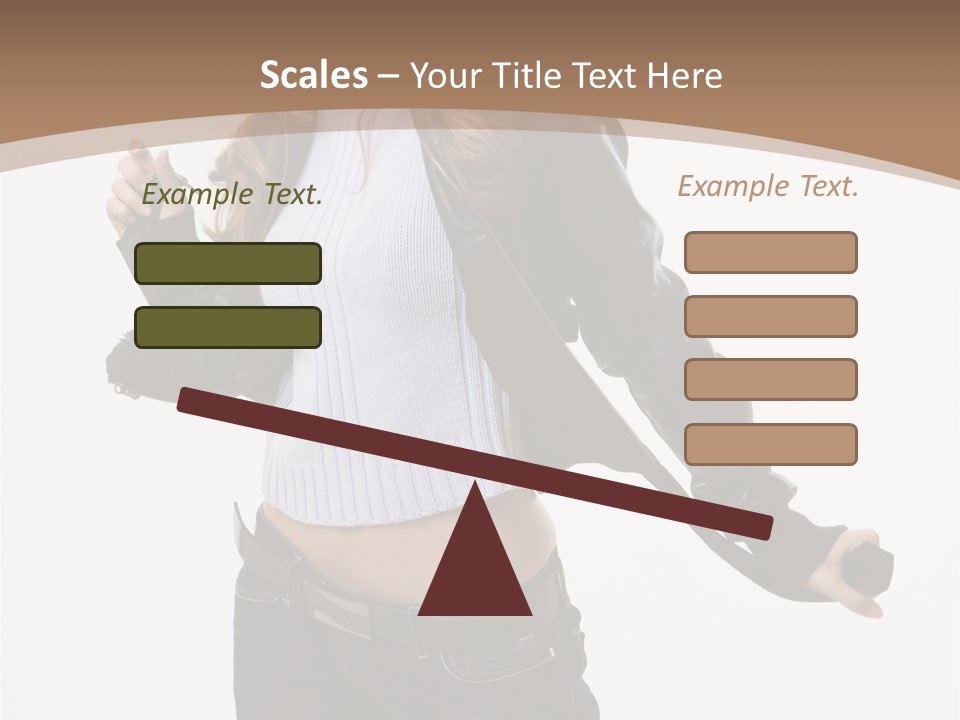 Wearing Head Caucasian PowerPoint Template