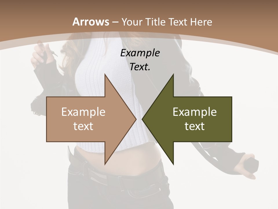 Wearing Head Caucasian PowerPoint Template