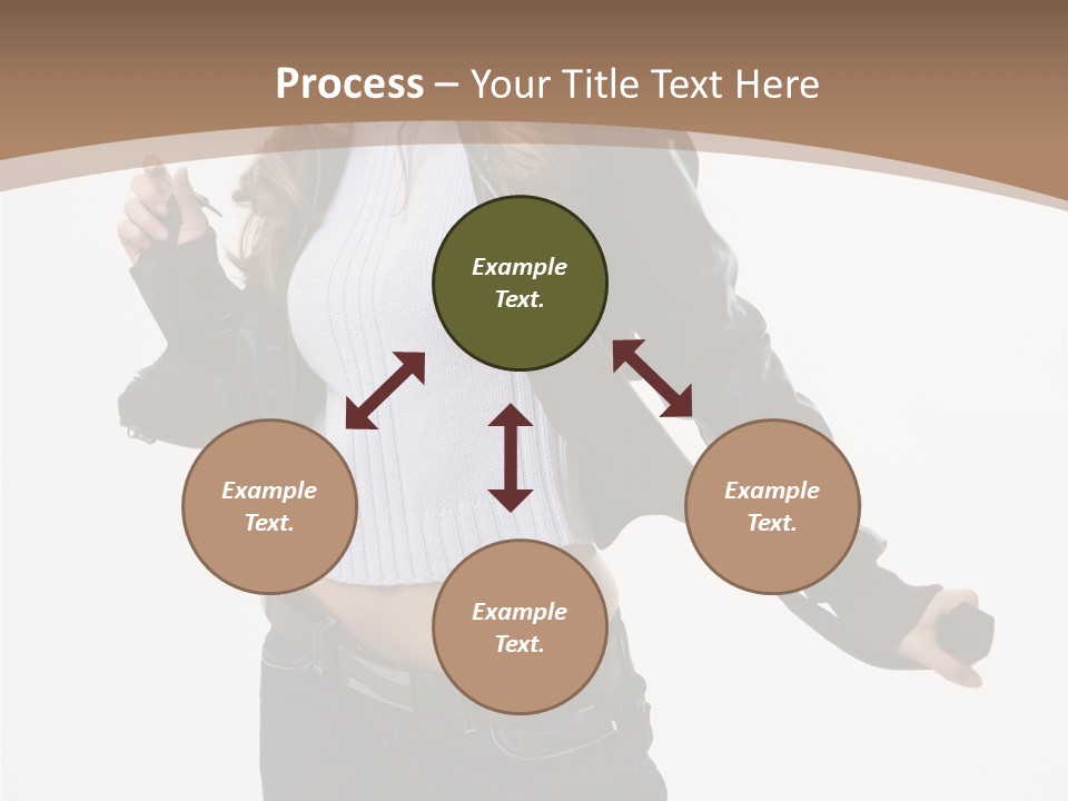 Wearing Head Caucasian PowerPoint Template