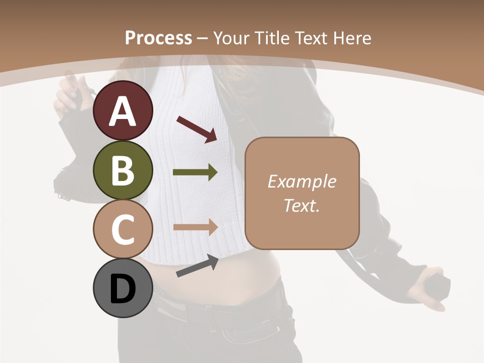 Wearing Head Caucasian PowerPoint Template