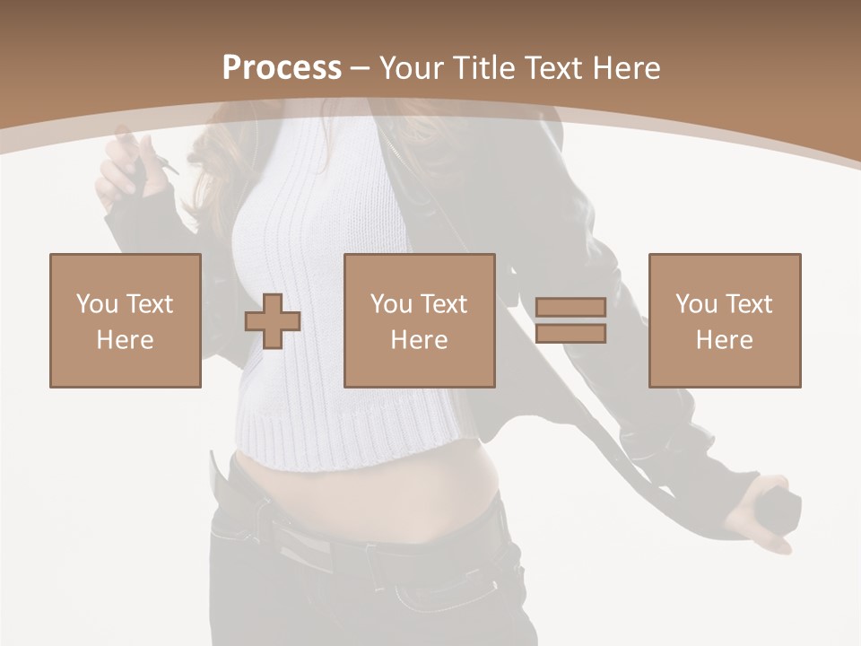 Wearing Head Caucasian PowerPoint Template