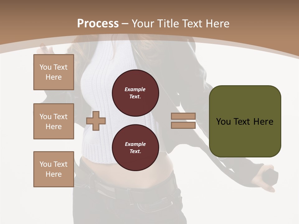 Wearing Head Caucasian PowerPoint Template