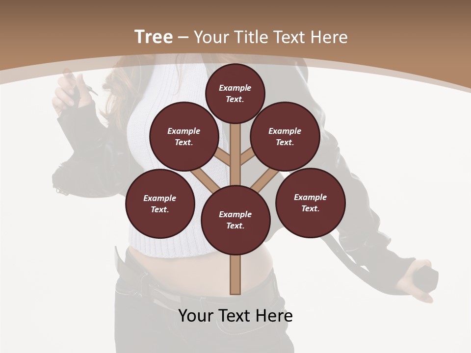 Wearing Head Caucasian PowerPoint Template