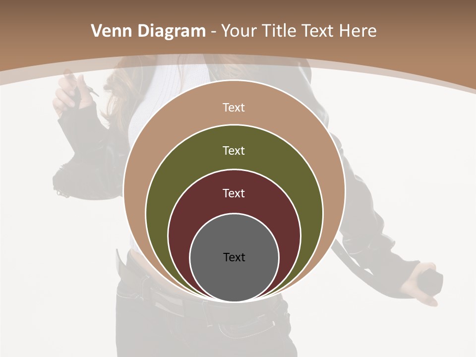 Wearing Head Caucasian PowerPoint Template