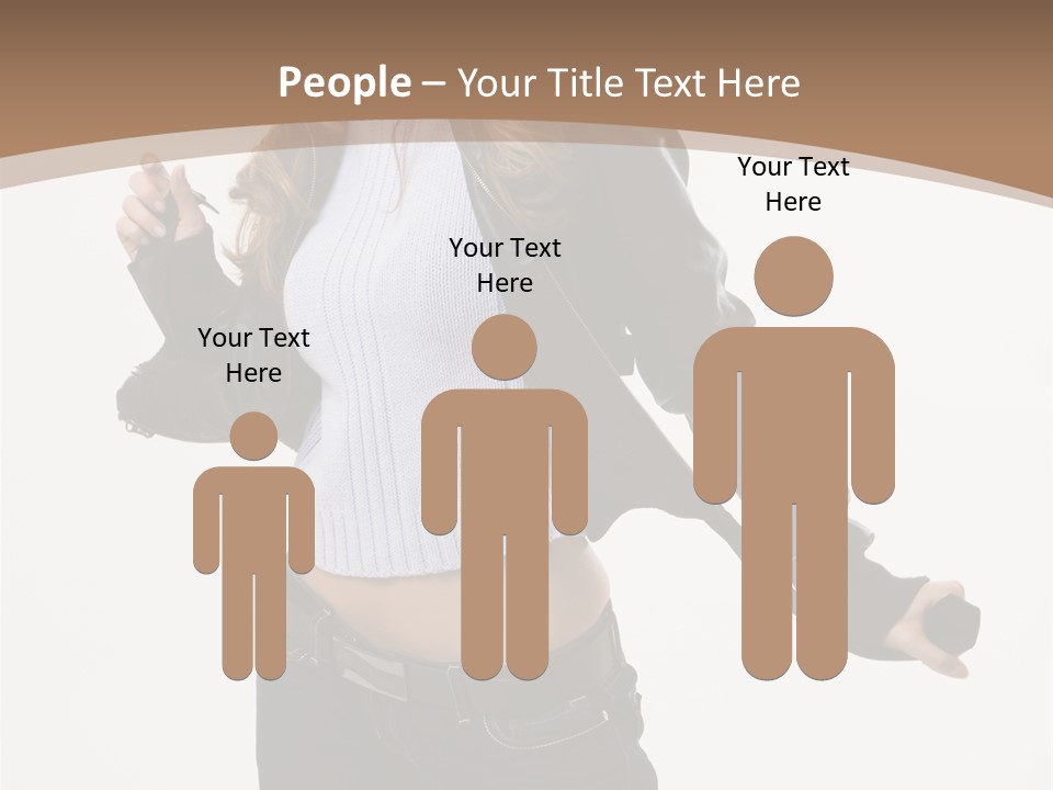 Wearing Head Caucasian PowerPoint Template