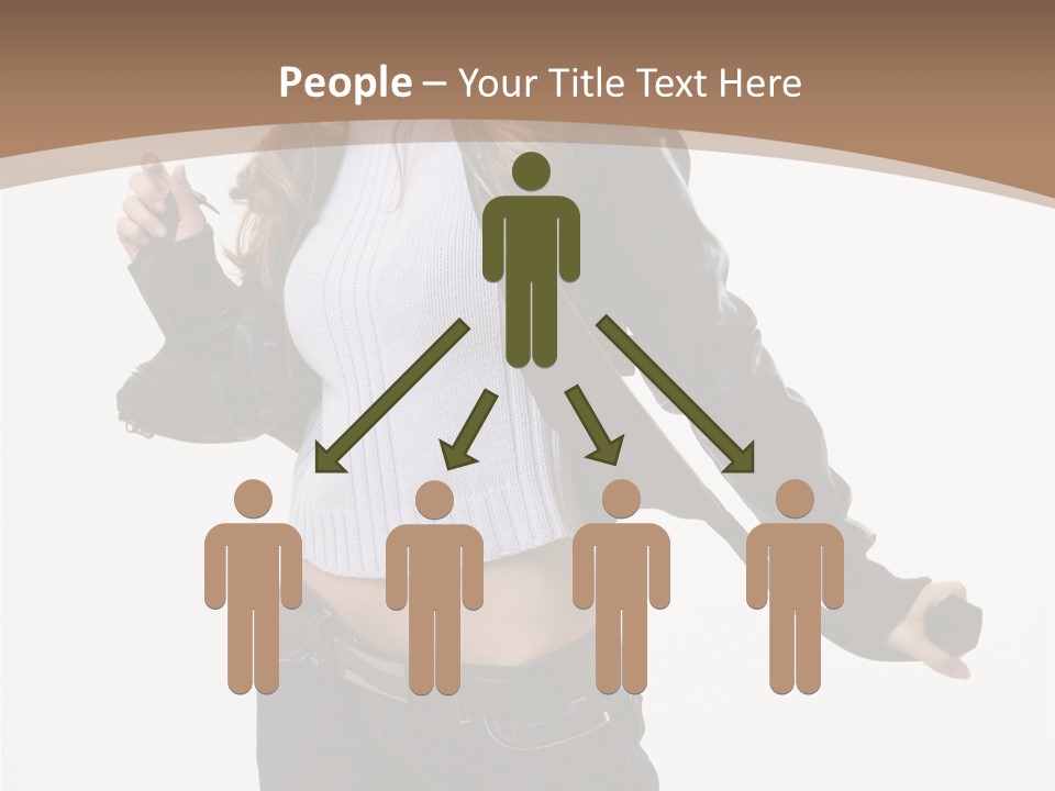 Wearing Head Caucasian PowerPoint Template