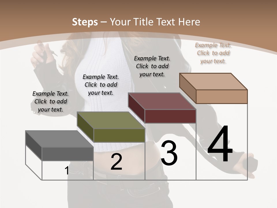 Wearing Head Caucasian PowerPoint Template