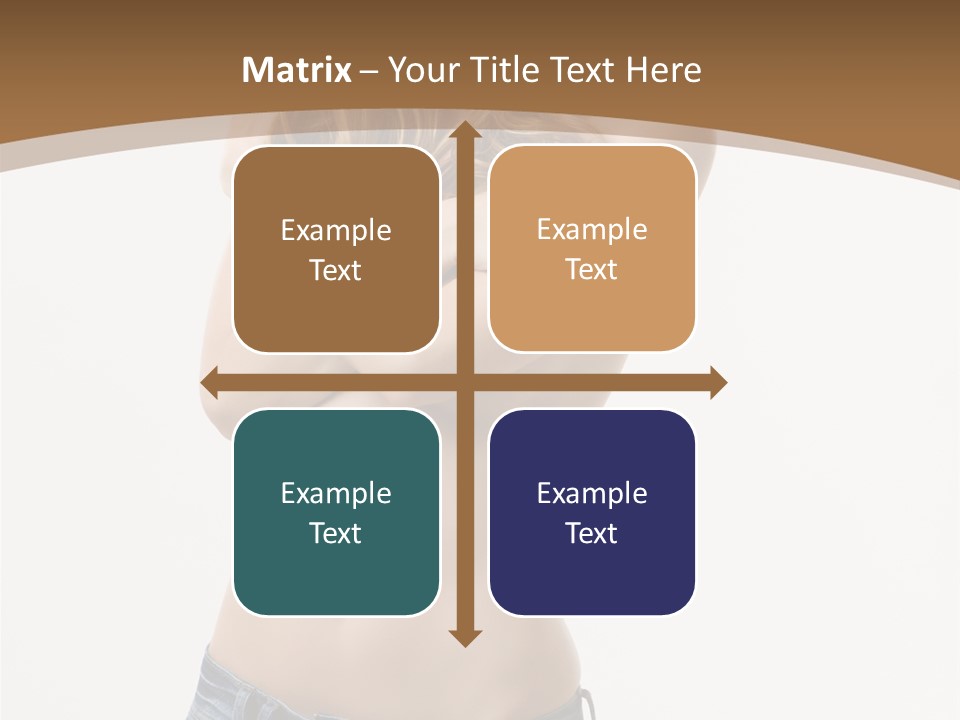 Caucasian Hair Blonde PowerPoint Template