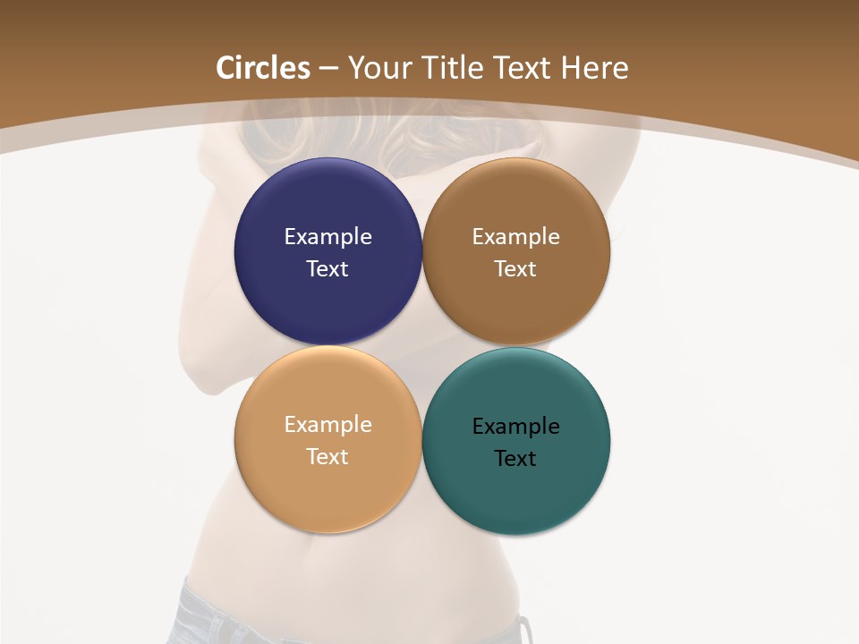 Caucasian Hair Blonde PowerPoint Template