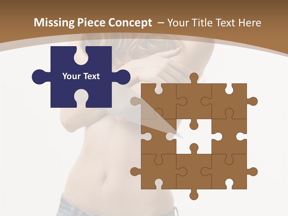 Caucasian Hair Blonde PowerPoint Template