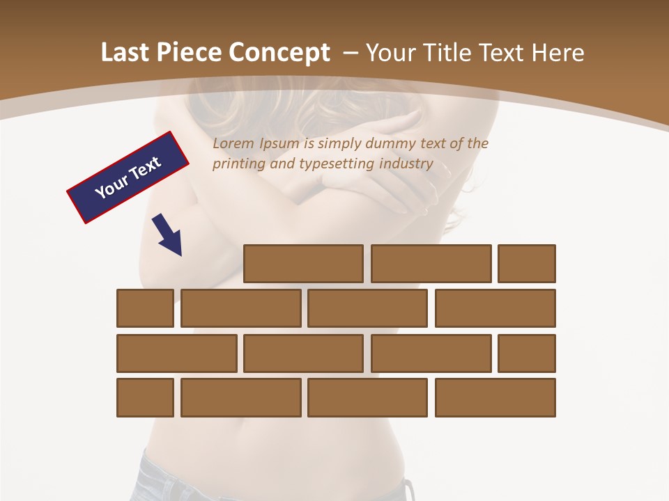 Caucasian Hair Blonde PowerPoint Template