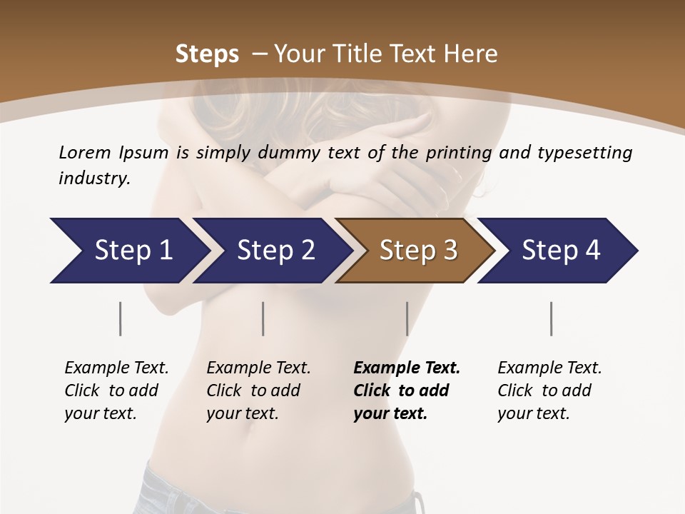 Caucasian Hair Blonde PowerPoint Template