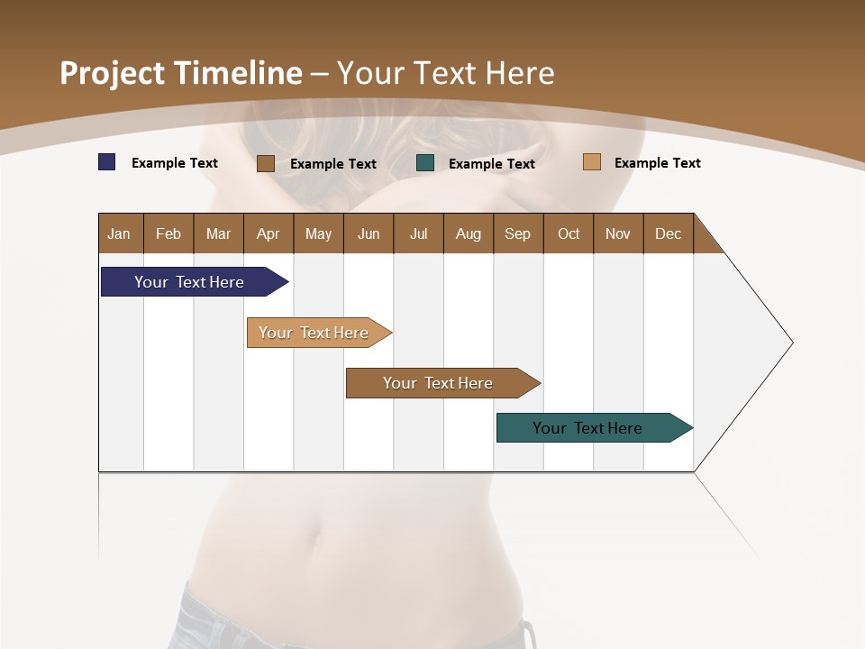 Caucasian Hair Blonde PowerPoint Template