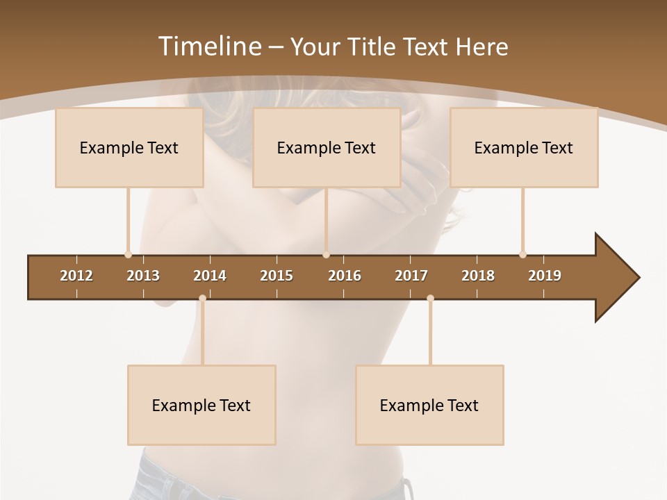 Caucasian Hair Blonde PowerPoint Template