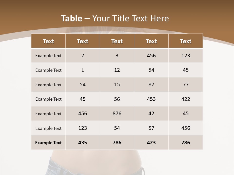 Caucasian Hair Blonde PowerPoint Template