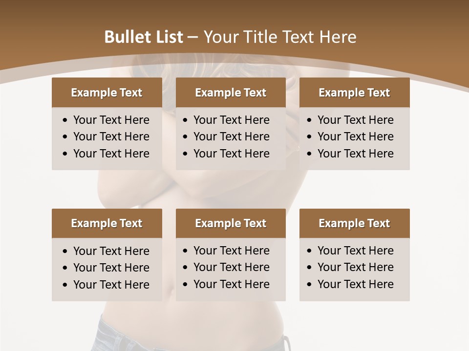 Caucasian Hair Blonde PowerPoint Template