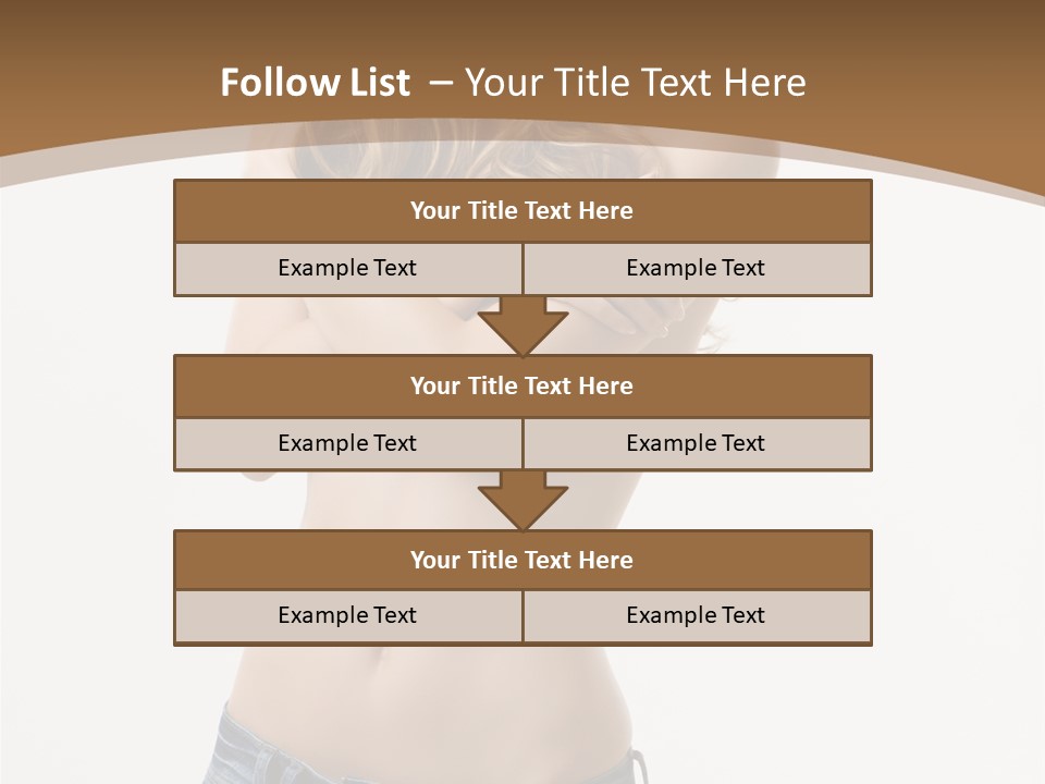 Caucasian Hair Blonde PowerPoint Template