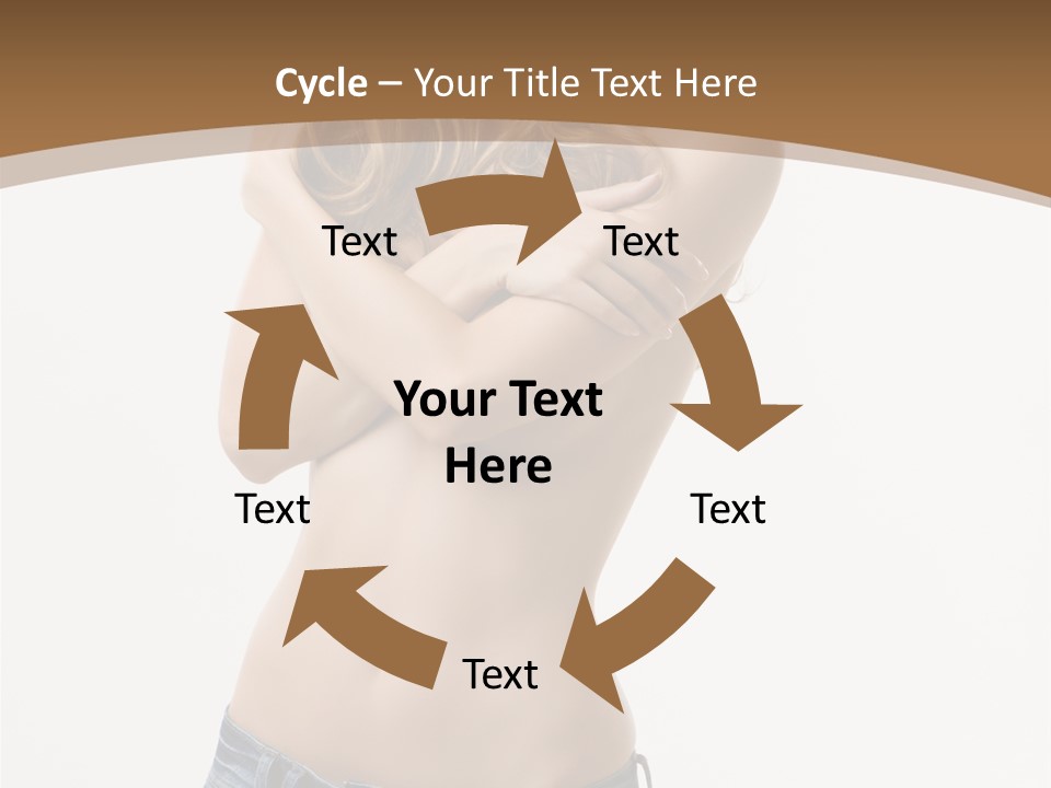 Caucasian Hair Blonde PowerPoint Template