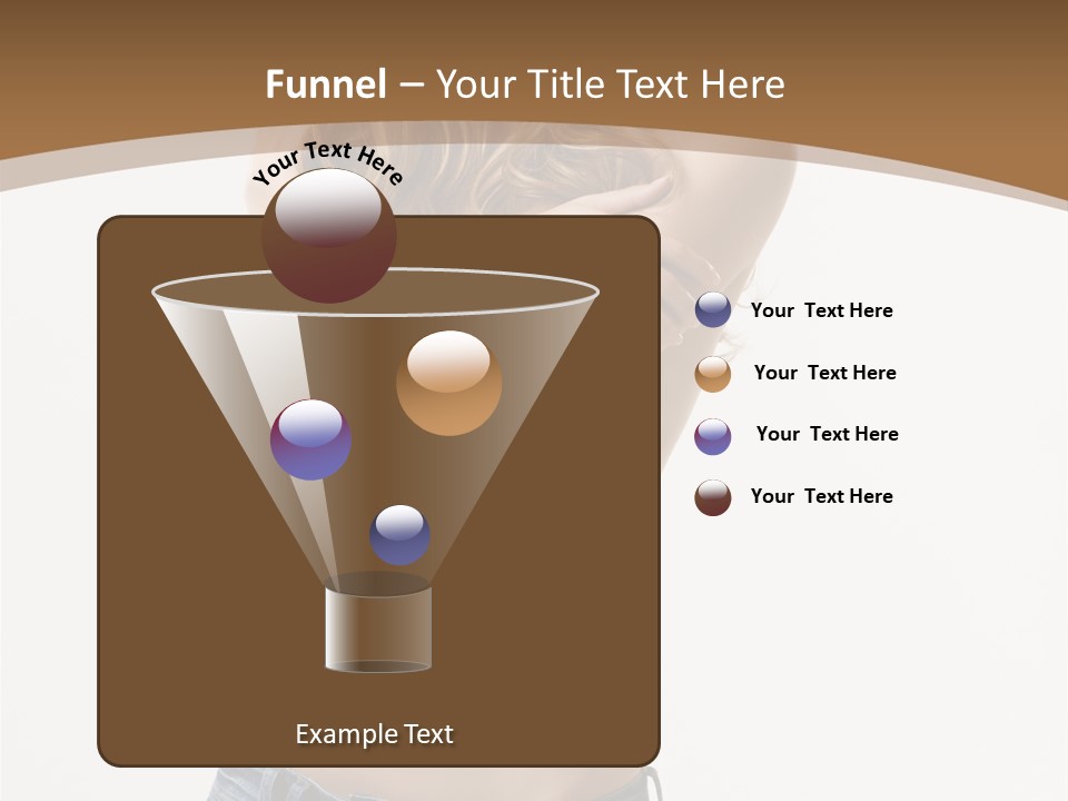 Caucasian Hair Blonde PowerPoint Template