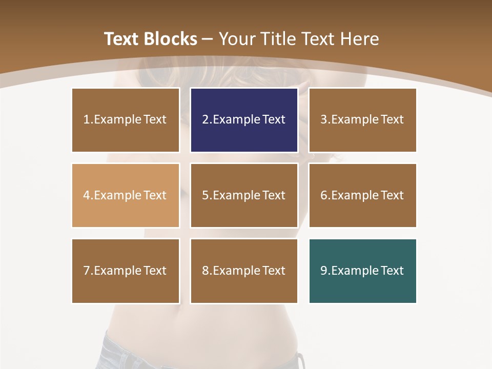 Caucasian Hair Blonde PowerPoint Template