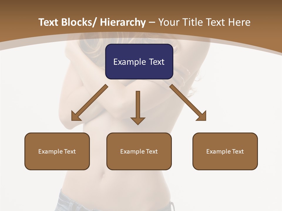 Caucasian Hair Blonde PowerPoint Template