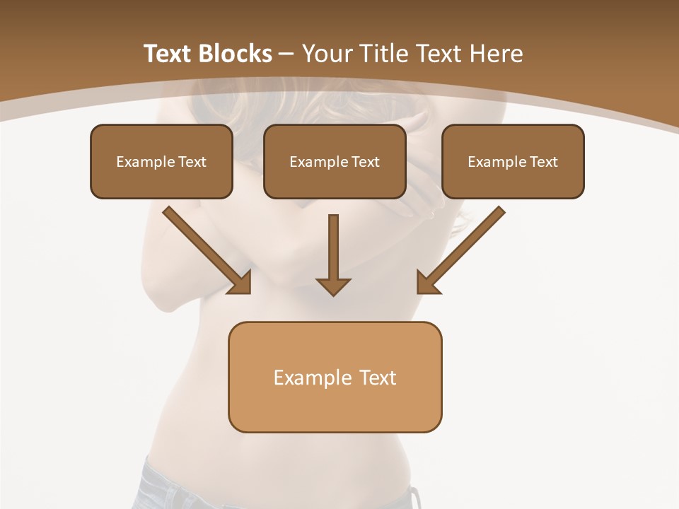 Caucasian Hair Blonde PowerPoint Template