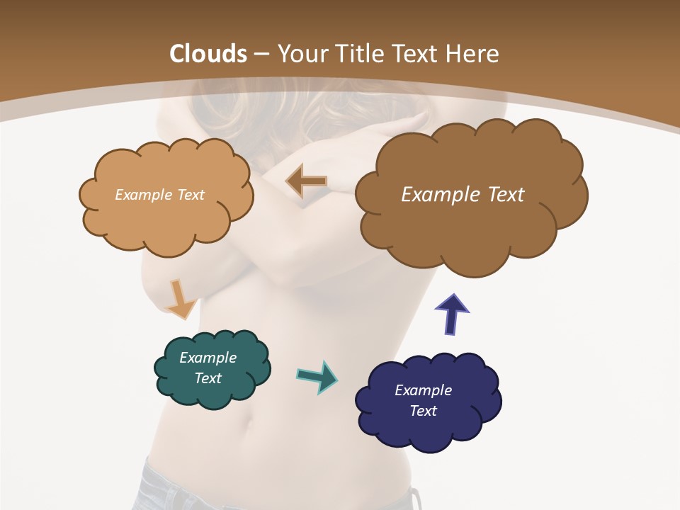 Caucasian Hair Blonde PowerPoint Template