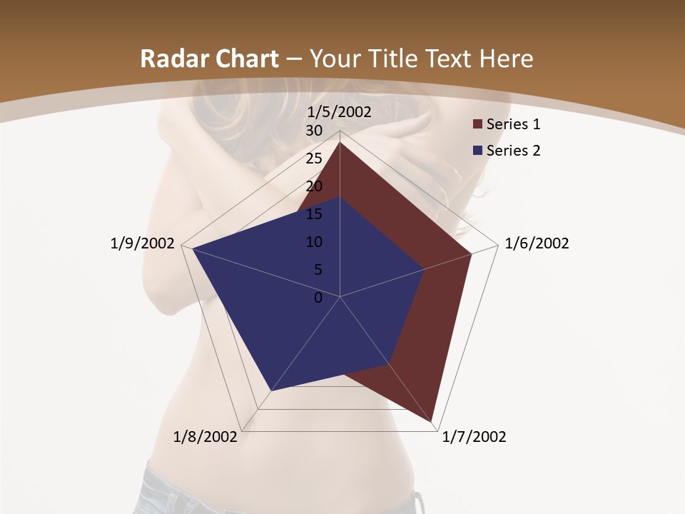 Caucasian Hair Blonde PowerPoint Template