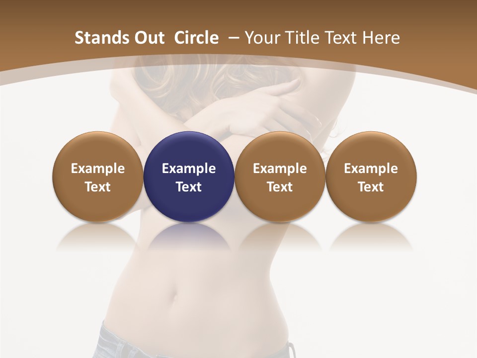 Caucasian Hair Blonde PowerPoint Template