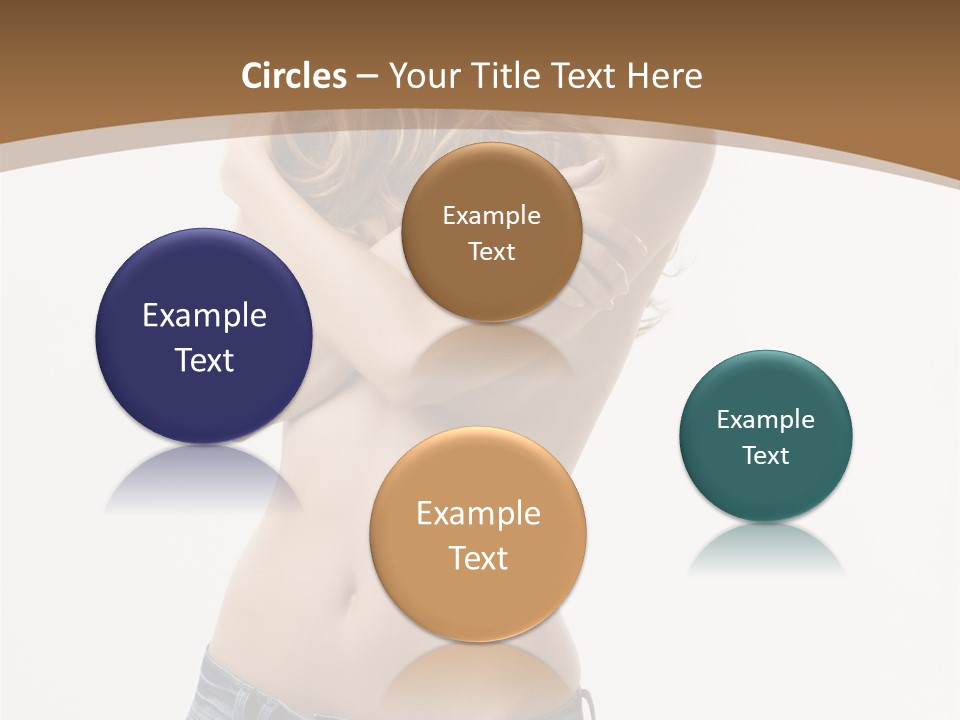 Caucasian Hair Blonde PowerPoint Template