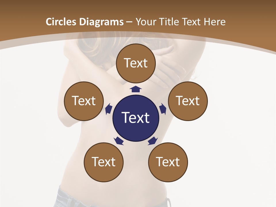 Caucasian Hair Blonde PowerPoint Template