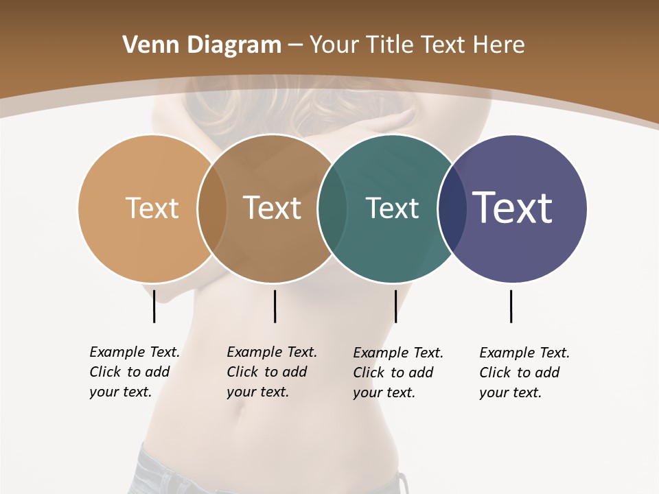 Caucasian Hair Blonde PowerPoint Template