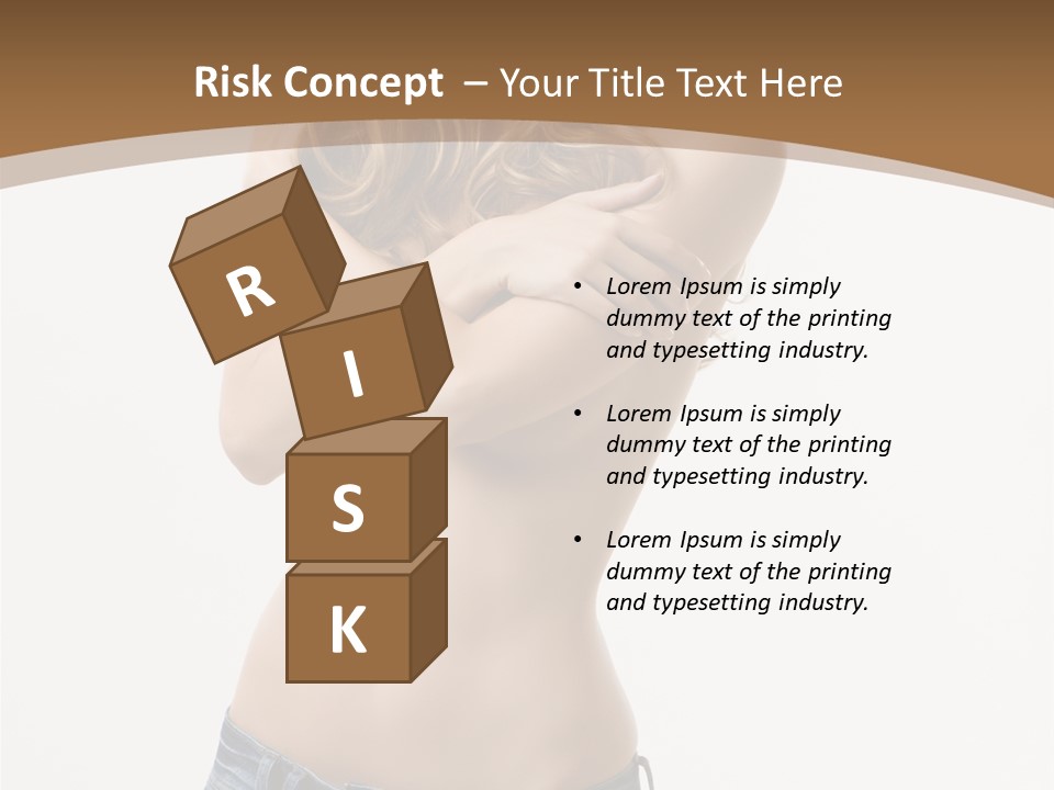 Caucasian Hair Blonde PowerPoint Template