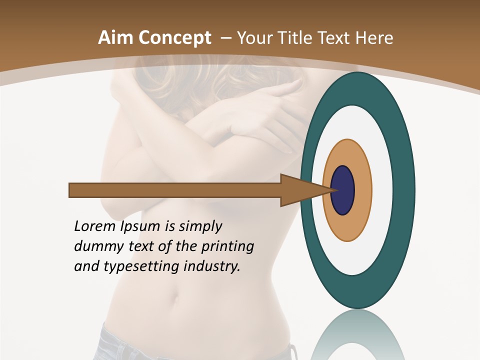 Caucasian Hair Blonde PowerPoint Template