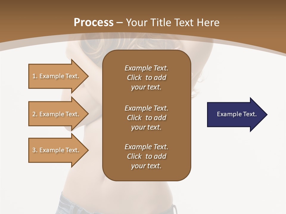 Caucasian Hair Blonde PowerPoint Template
