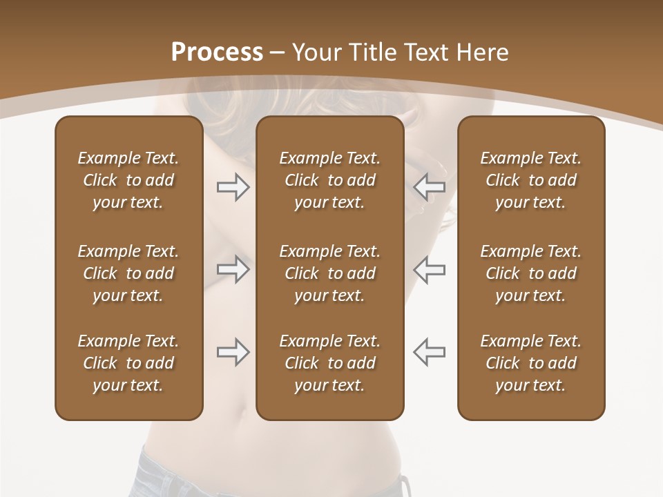 Caucasian Hair Blonde PowerPoint Template