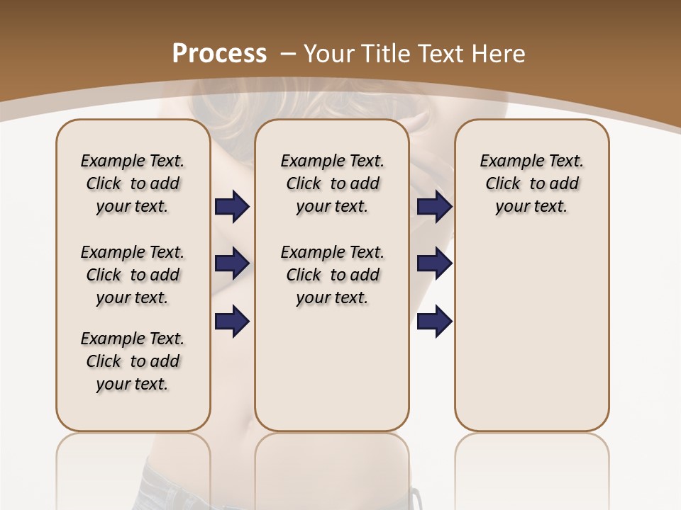 Caucasian Hair Blonde PowerPoint Template