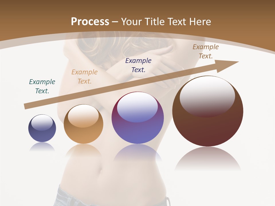 Caucasian Hair Blonde PowerPoint Template