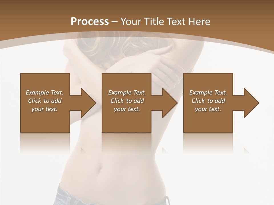 Caucasian Hair Blonde PowerPoint Template