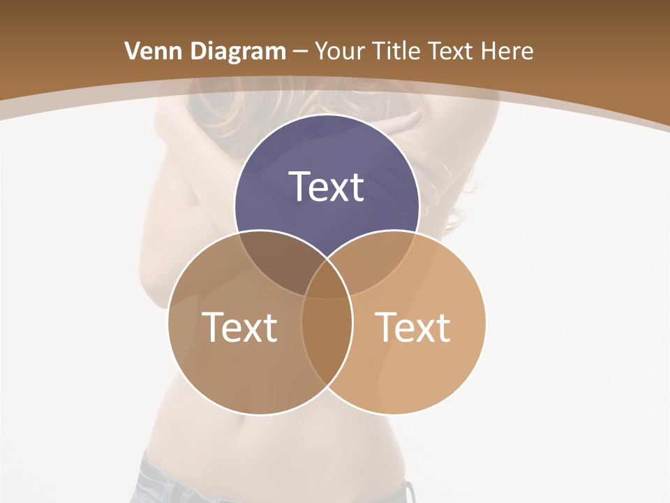 Caucasian Hair Blonde PowerPoint Template